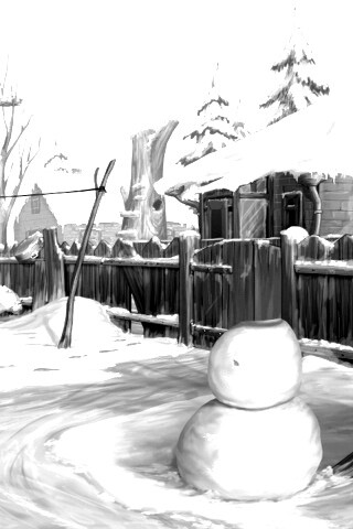 Снеговик обои