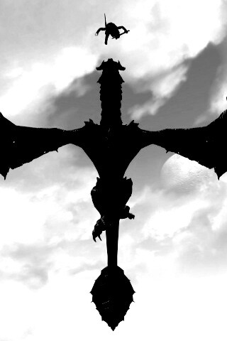 Нападающий дракон обои