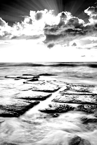 Море в HDR обои