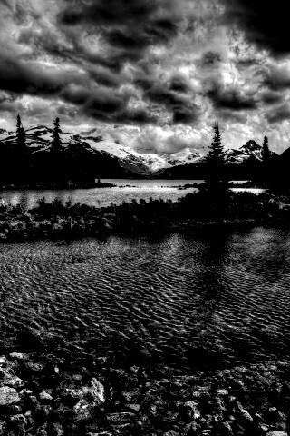 Горная река обои