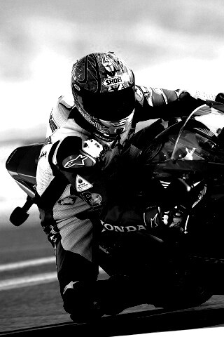 Мотоциклист на Хонде обои
