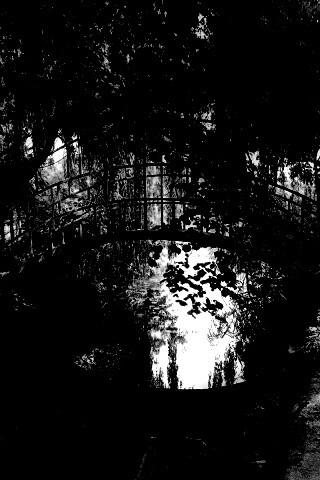 Живописный мостик обои