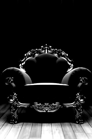 Королевское синее кресло обои