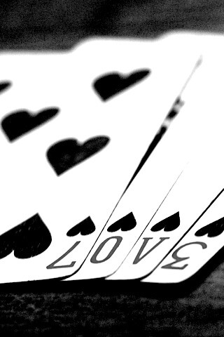 Любовь и карты обои