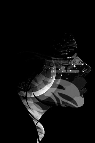 Профиль девушки обои