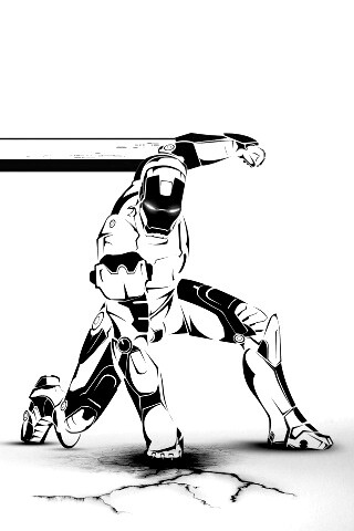 Векторный Железный Человек обои