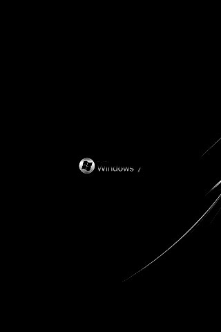 Темный фон Windows 7 обои
