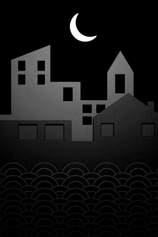 Ночной город на реке обои