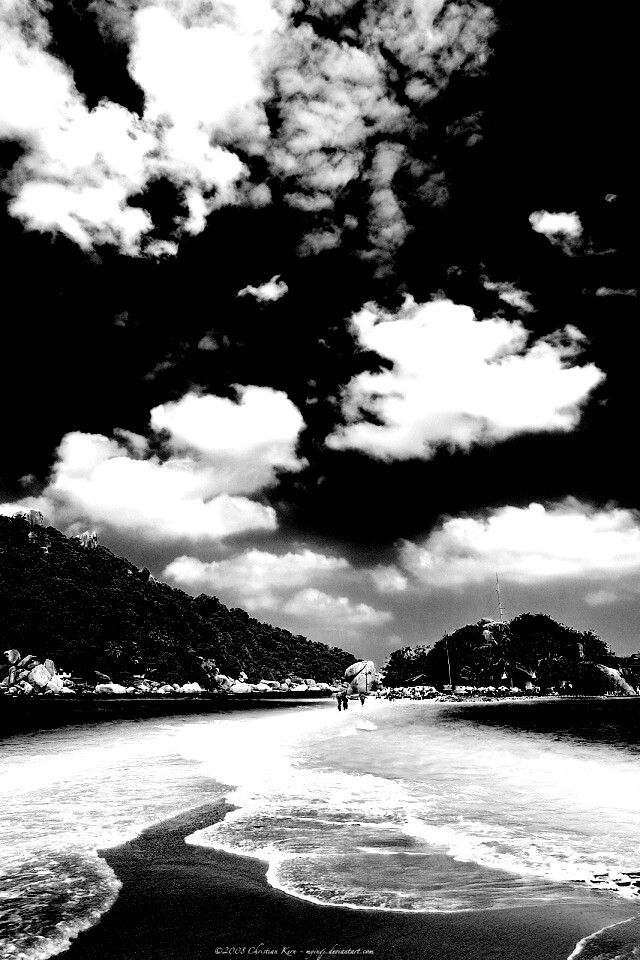 Двойное море обои