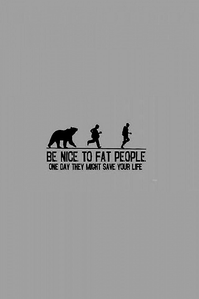 Be nice to fat people обои