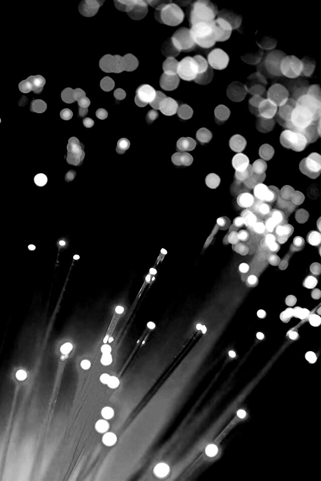 Огоньки на оптоволокне обои