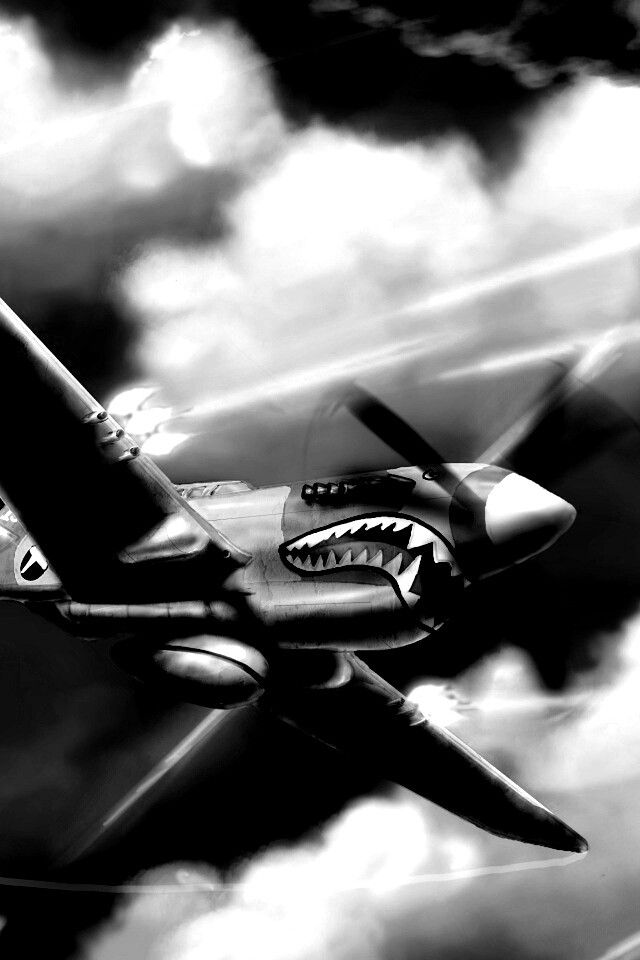 Истребитель акула обои