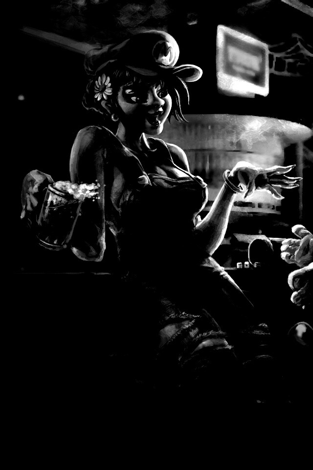 Девушка Марио обои