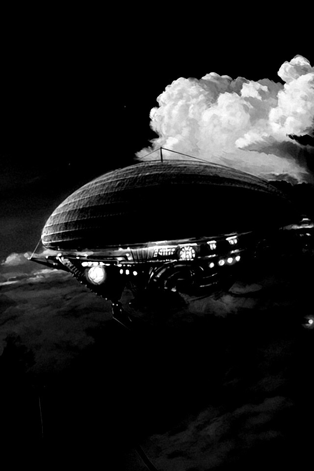 Инопланетный дирижабль обои