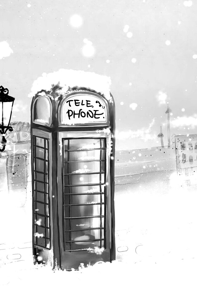 Лондонская телефонная будка обои