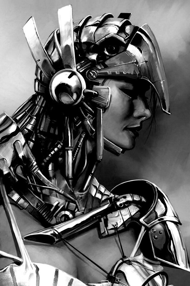 Девушка в силовой броне обои