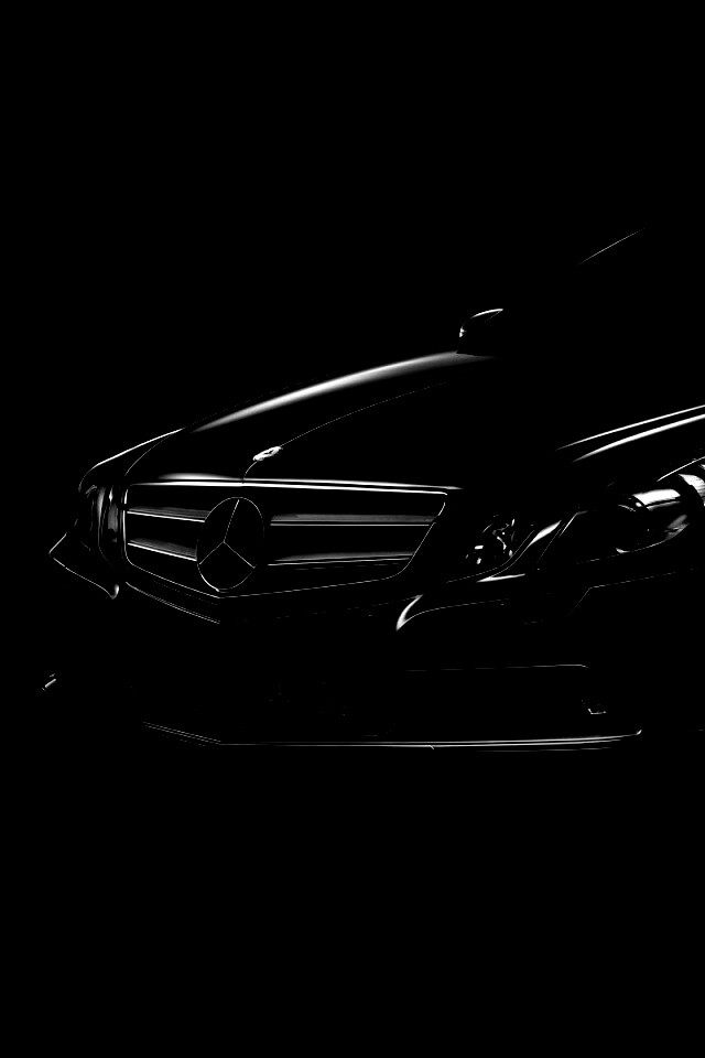 Черный Мерседес обои