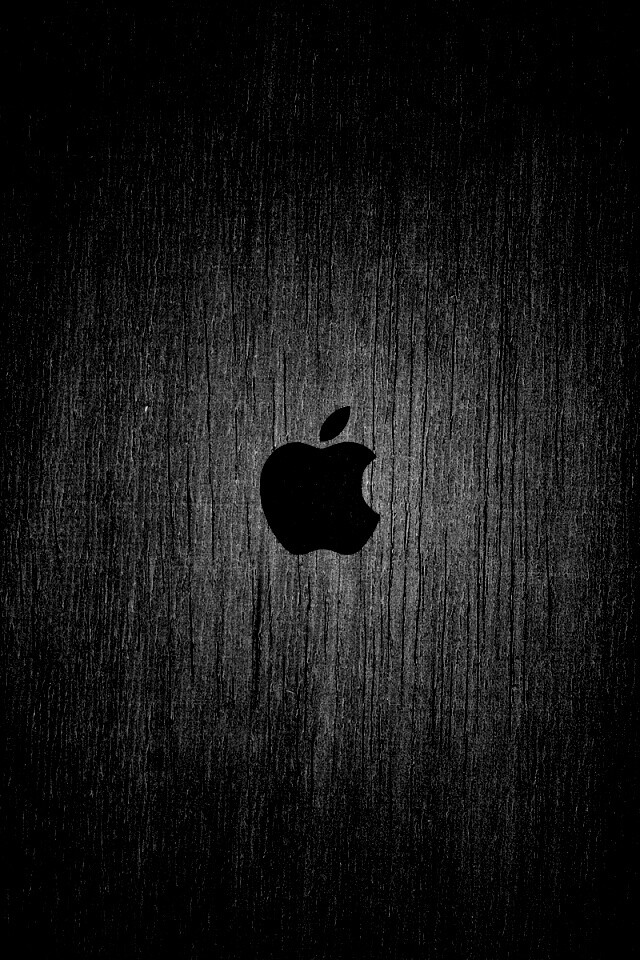 Логотип Apple на доске обои