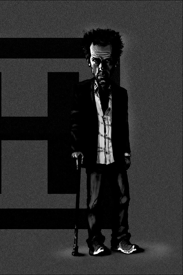 Шарж на доктора Хауса обои