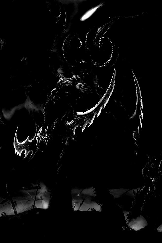 Иллидан с клинками обои