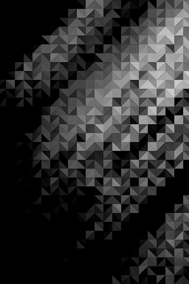 Синий квадратный узор обои