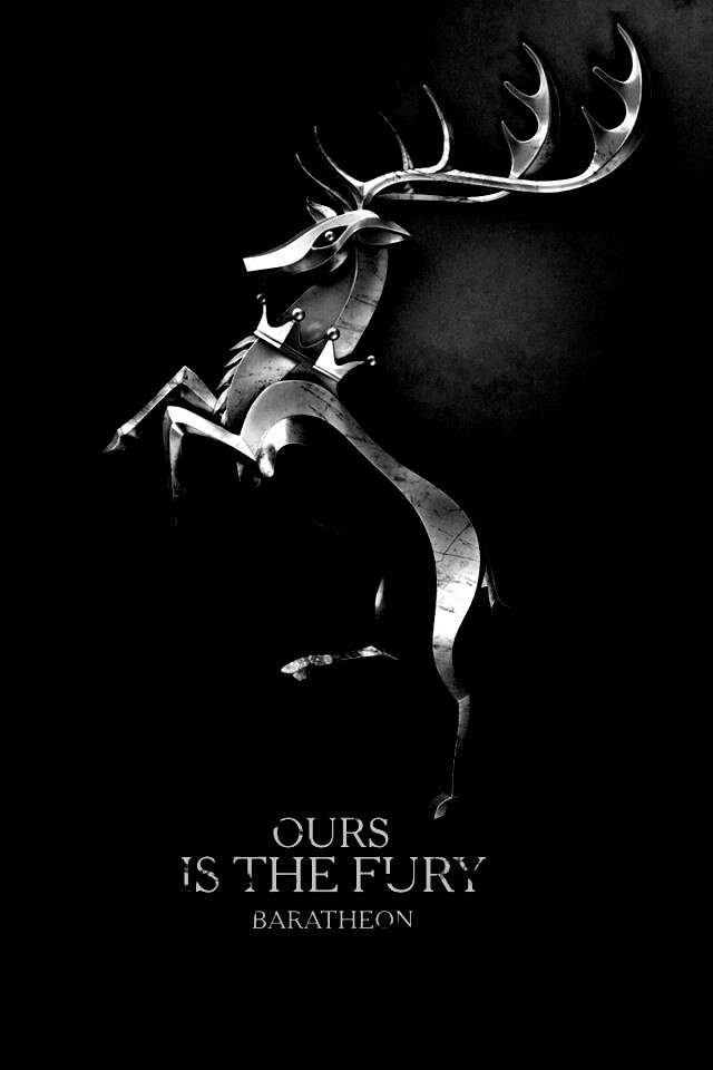 Металлический герб Баратеонов обои