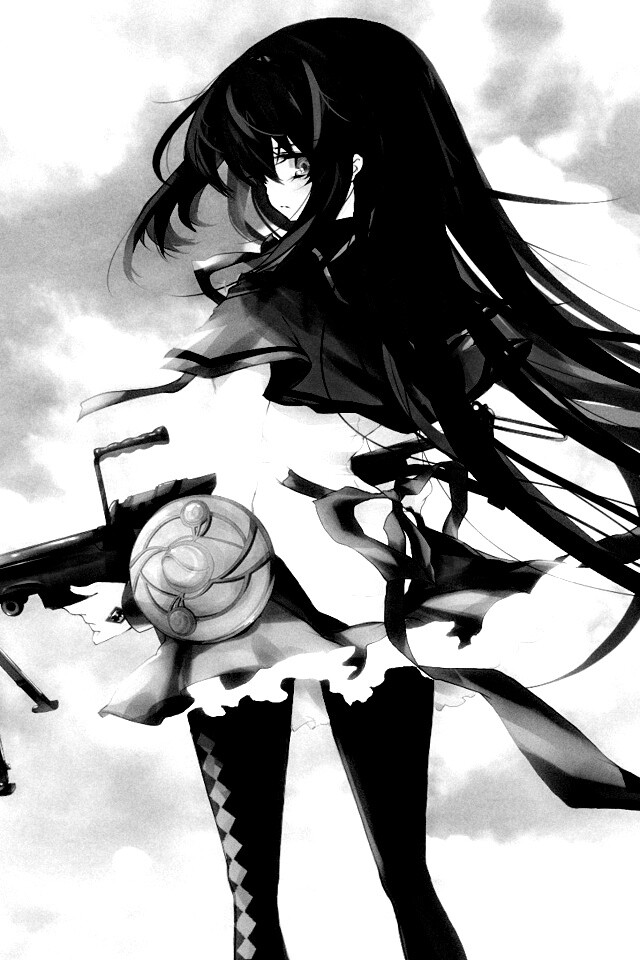 Девушка с автоматом обои