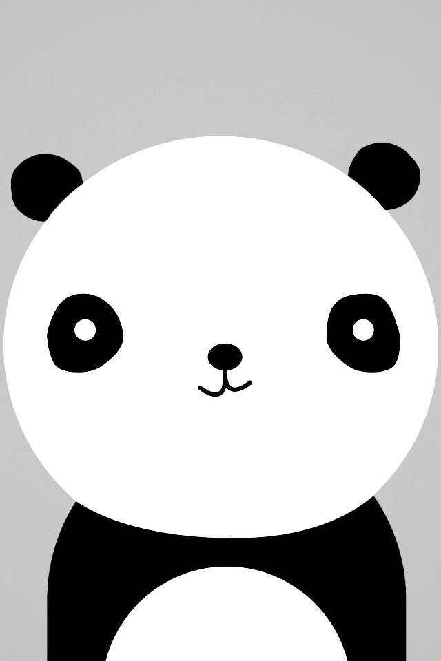 Минималистичная панда обои