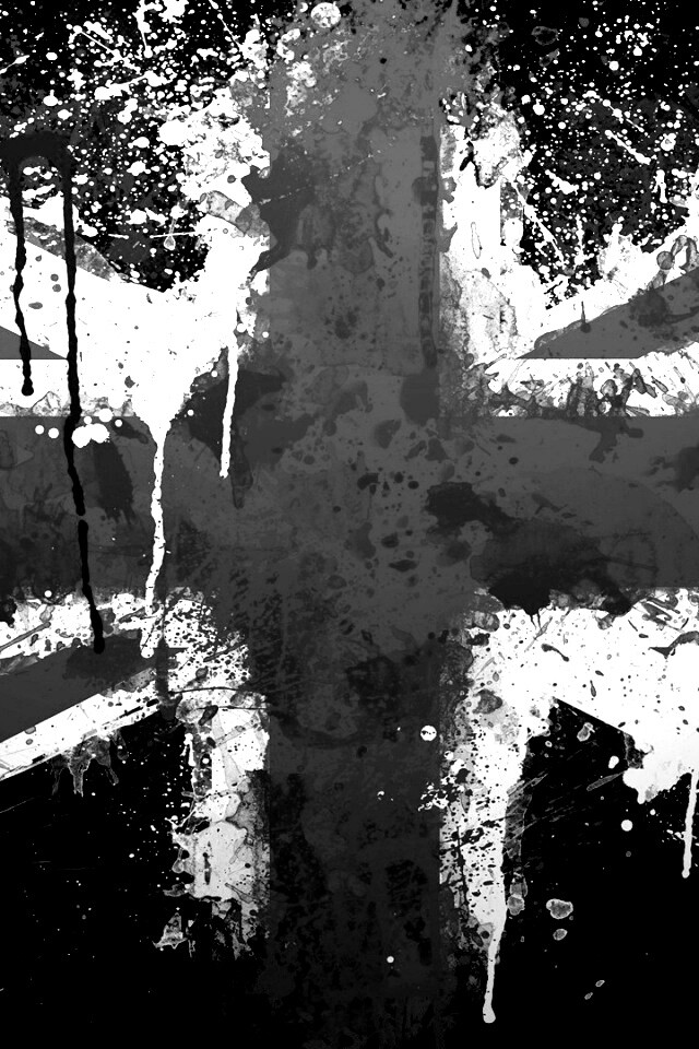 Британский флаг нарисованный краской обои