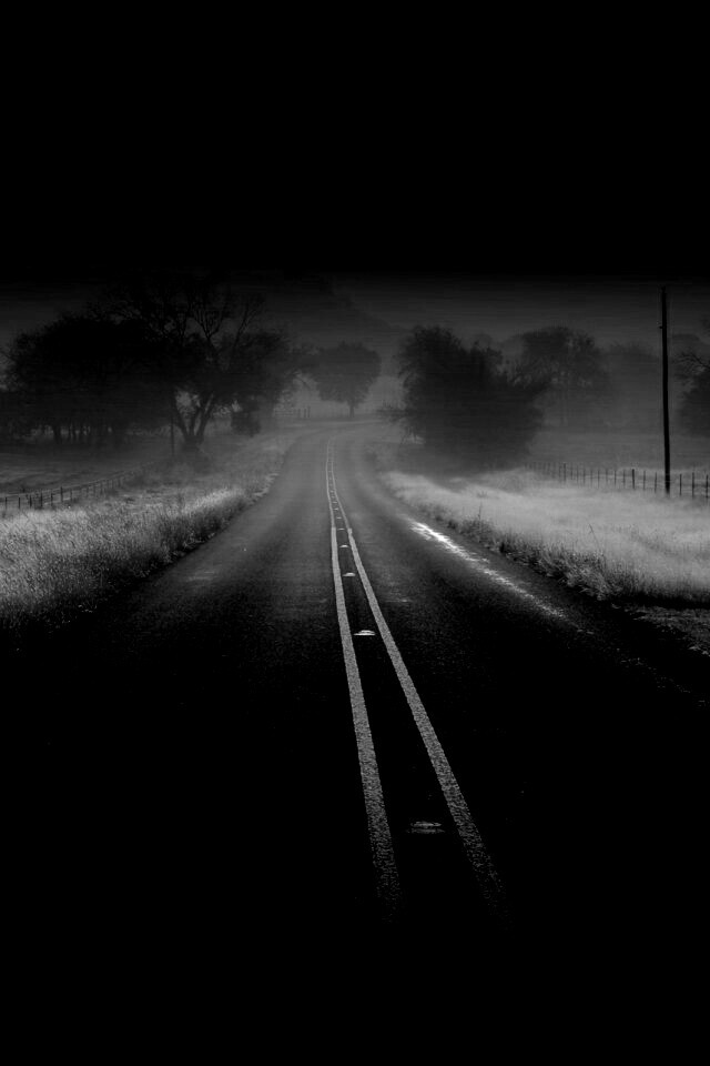 Туманная дорога обои
