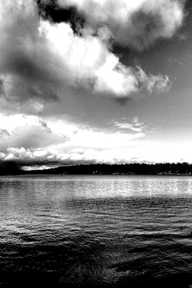 Штиль над озером обои