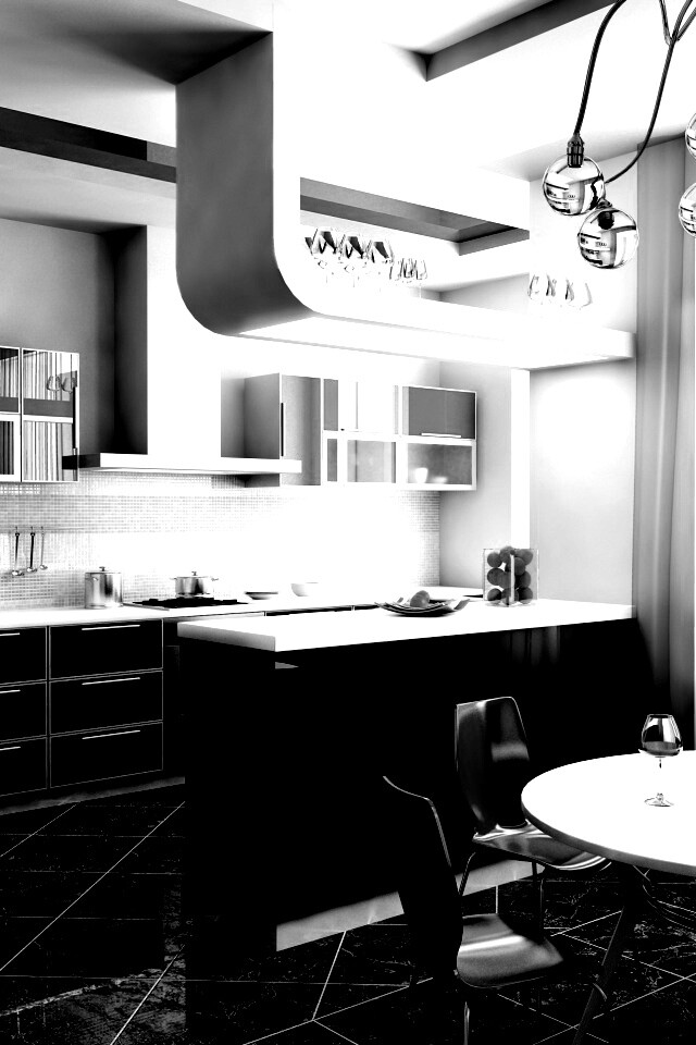 Современная кухня обои