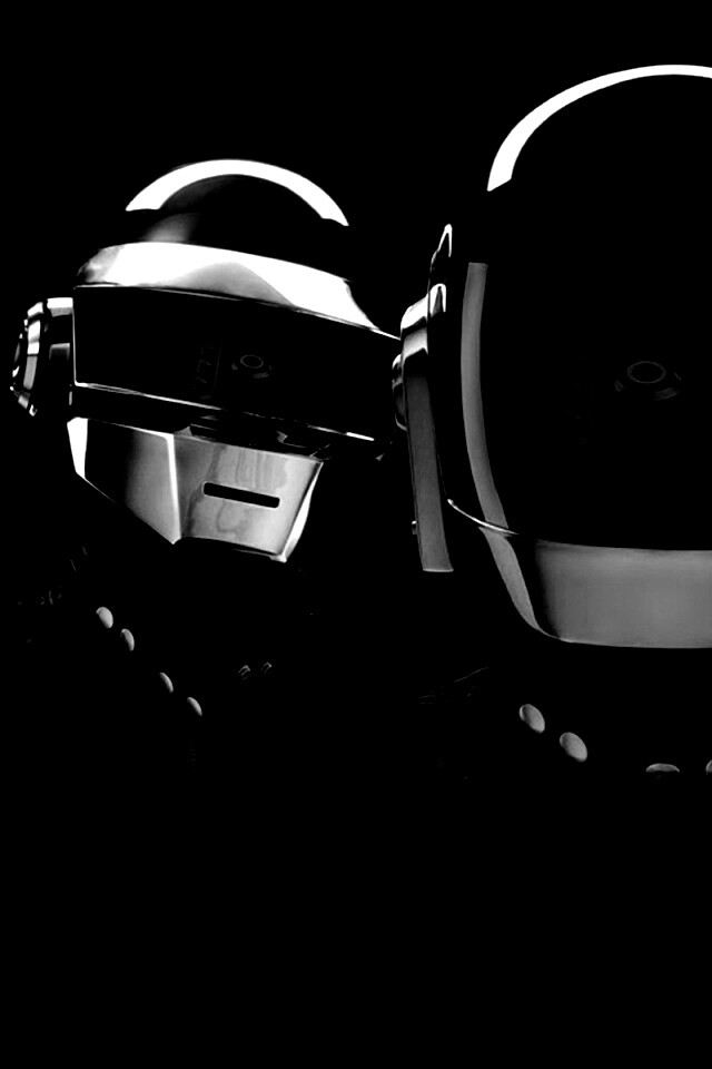 Daft Punk на темном фоне обои