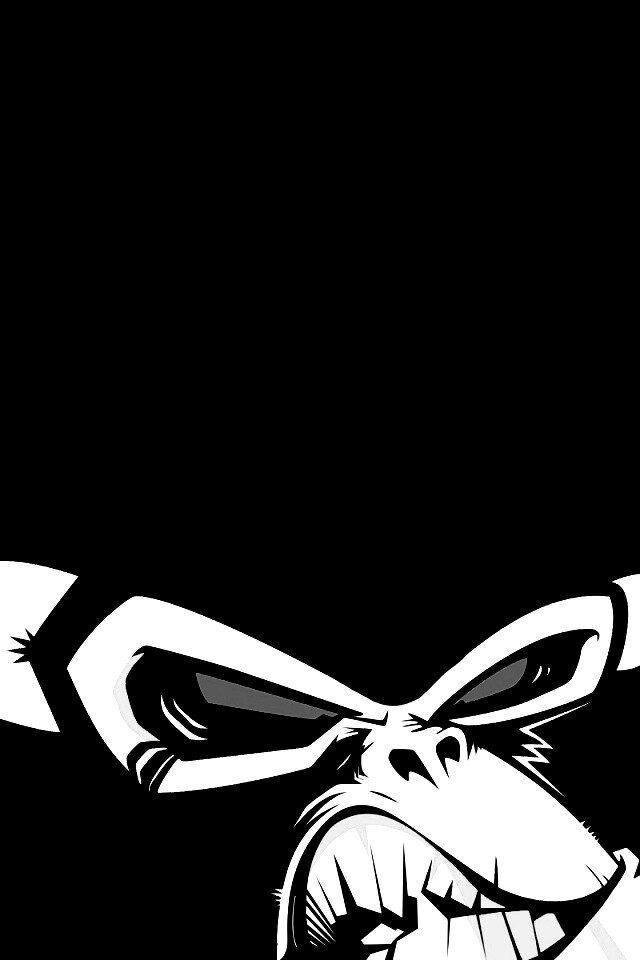 Злая обезьяна обои