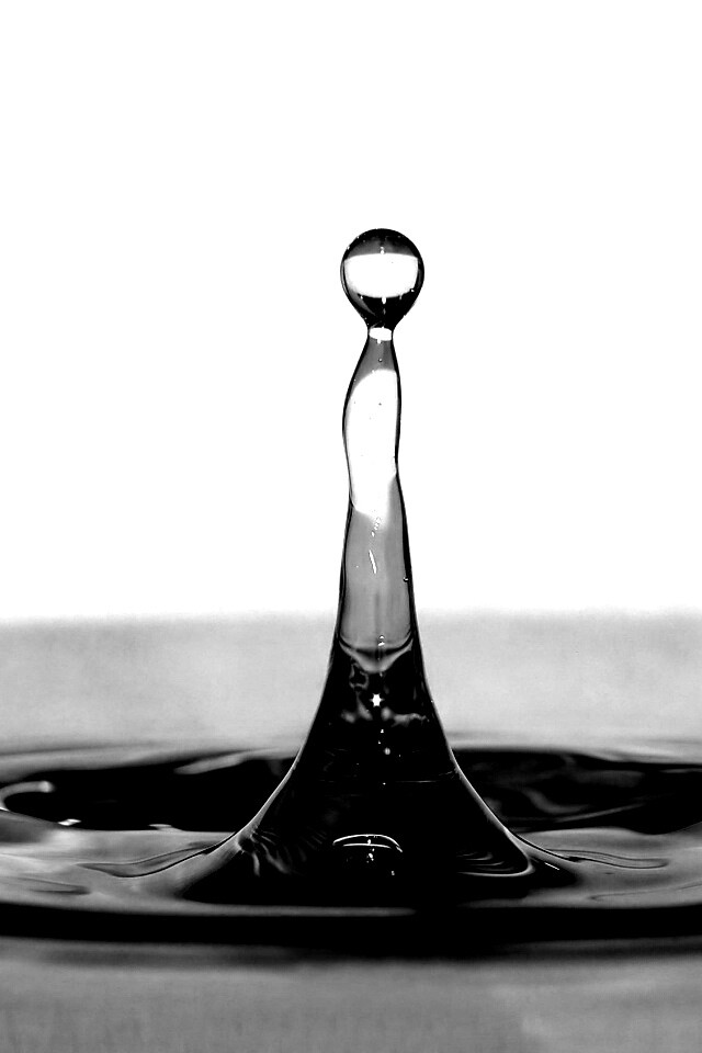 Падение капли обои