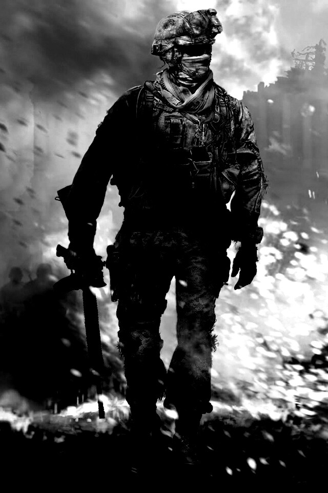 Солдат из modern warfare 2 обои