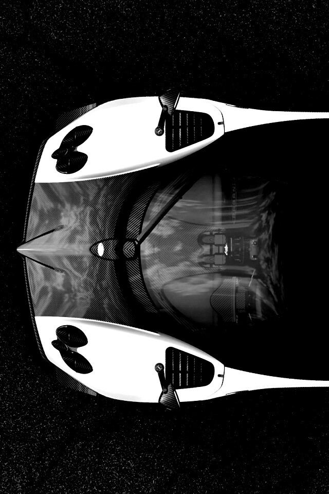 Пагани Зонда вид сверху обои