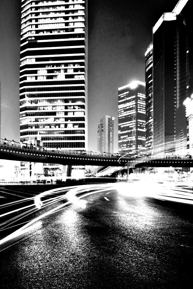 Ночной мегаполис обои