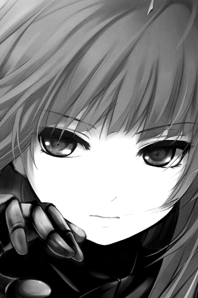 Аниме девушка с голубыми волосами обои