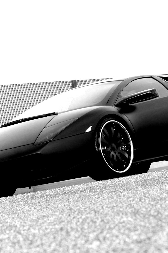Lamborghini Reventon черного цвета обои