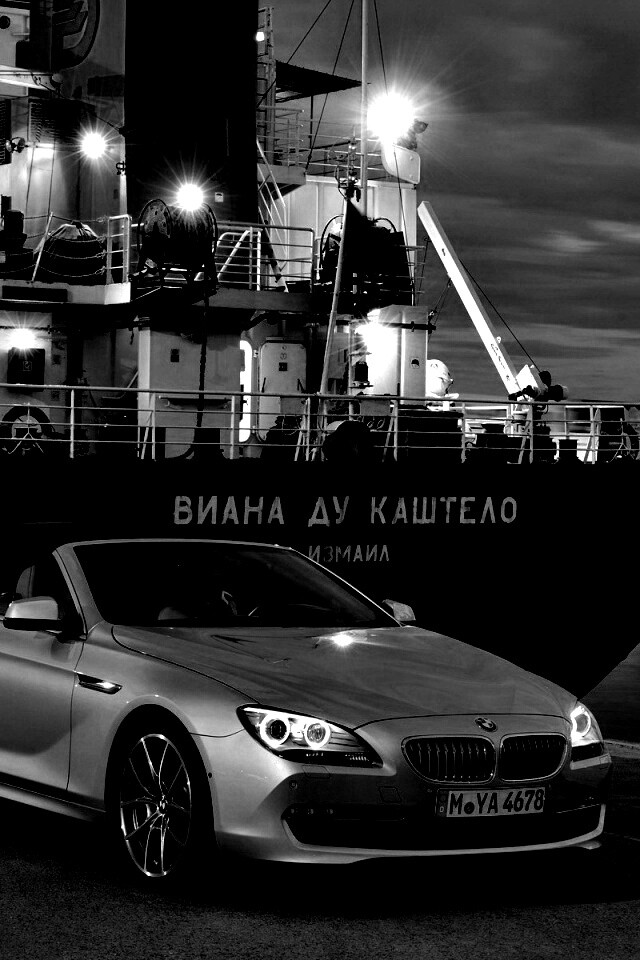 BMW 6 в порту обои