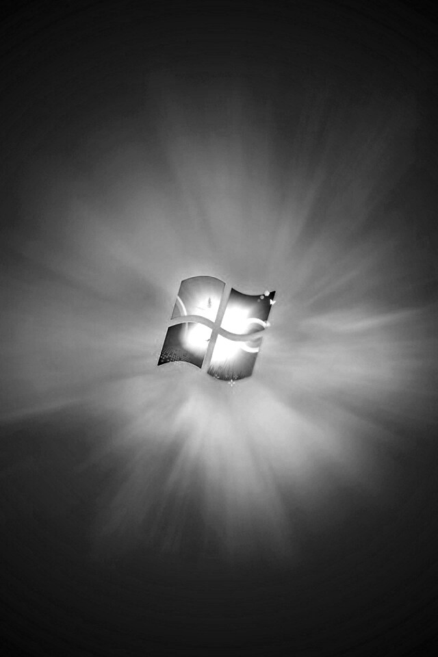 Сочный зеленый логотип Windows 7 обои