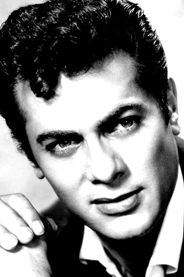 Чёрно белое фото Тони Кёртиса обои