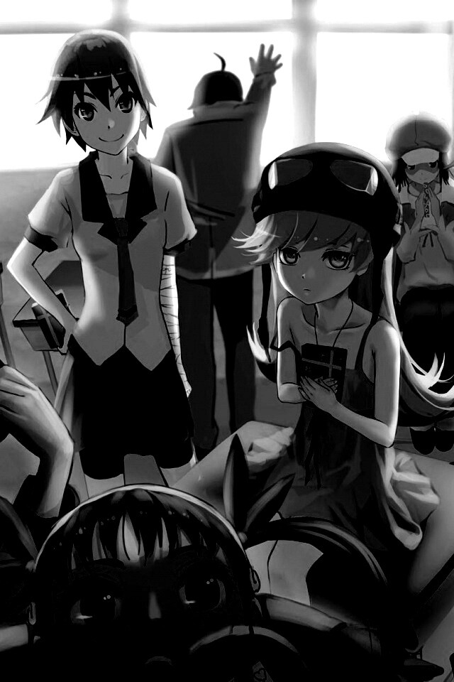 Девушки из Bakemonogatari обои