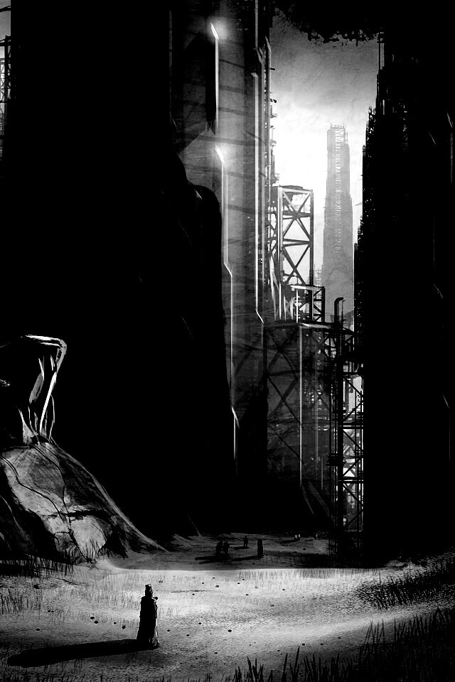 Технократический город обои