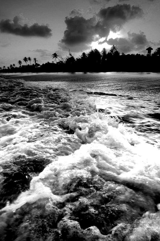 Огненный пляж обои