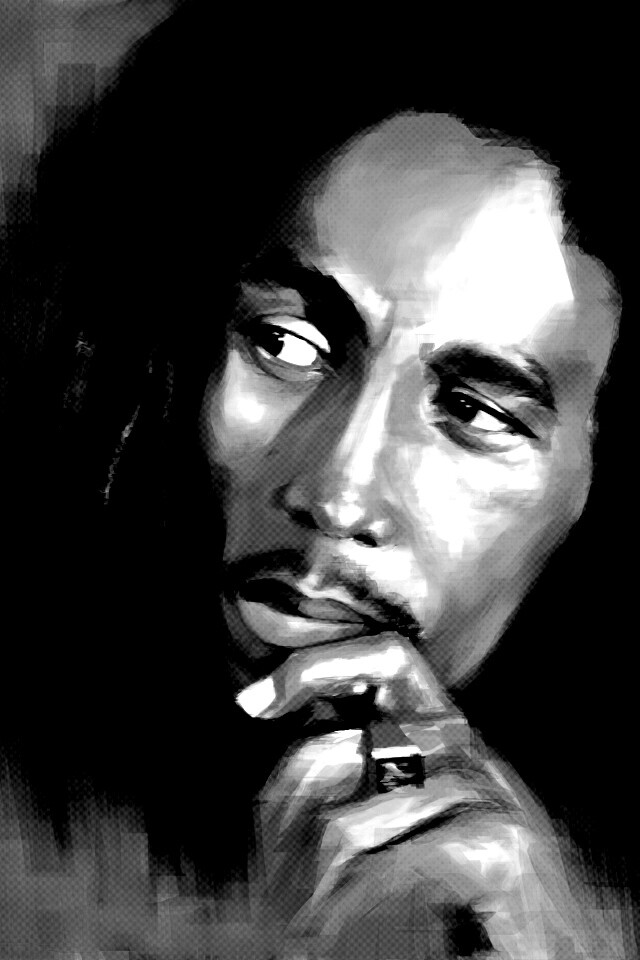 Портет Боба Марли обои