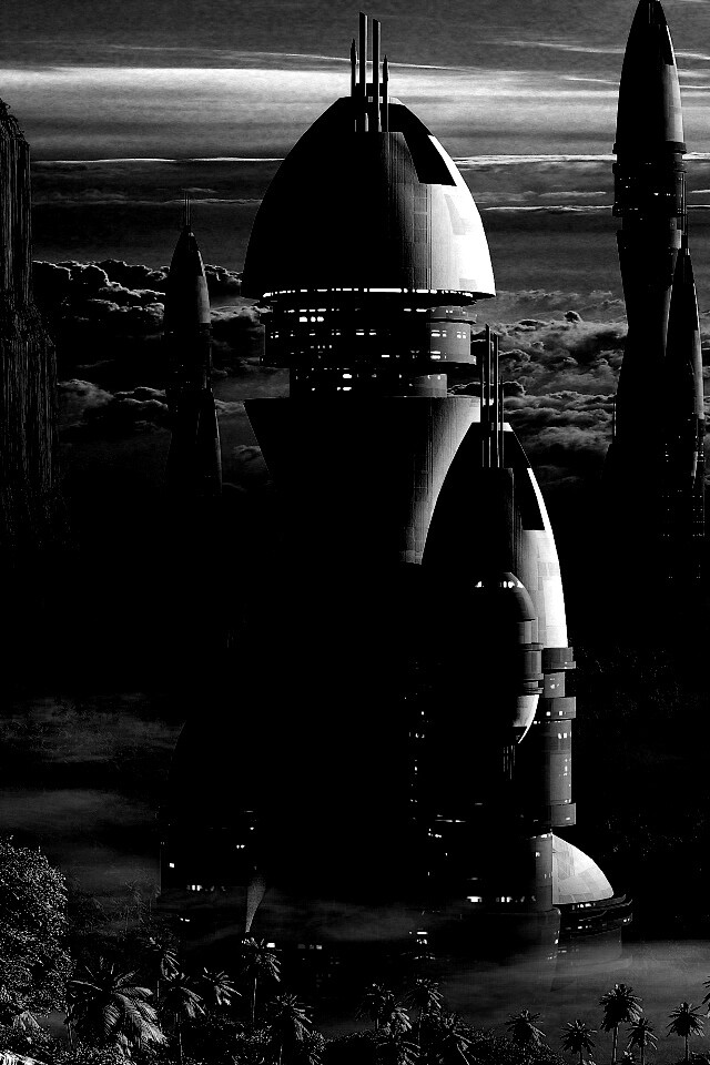 Город будущего обои