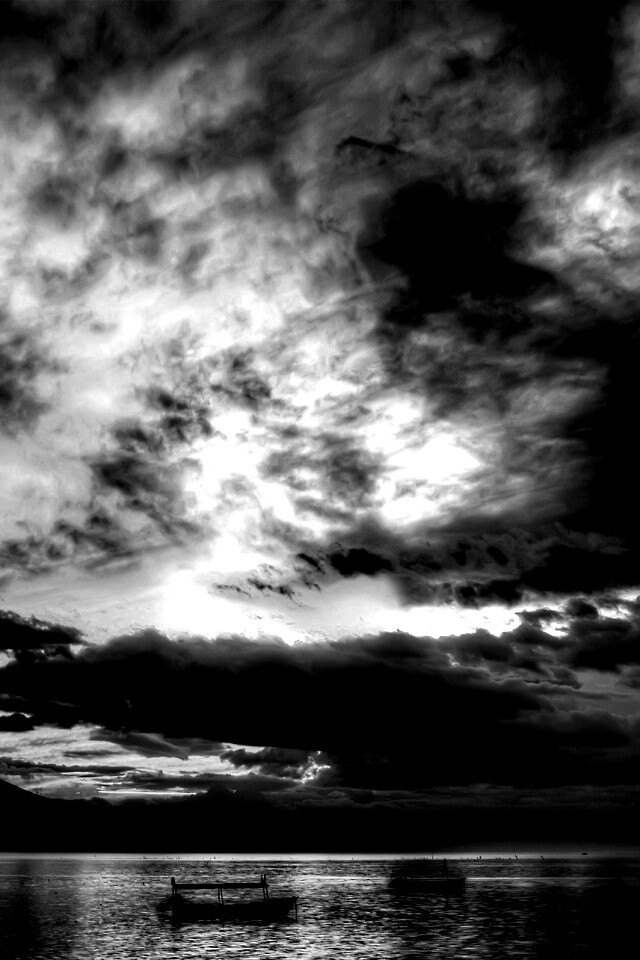 Мексика: лодки на озере обои