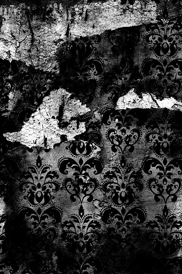 Рваные винтажные обои и штукатурка обои